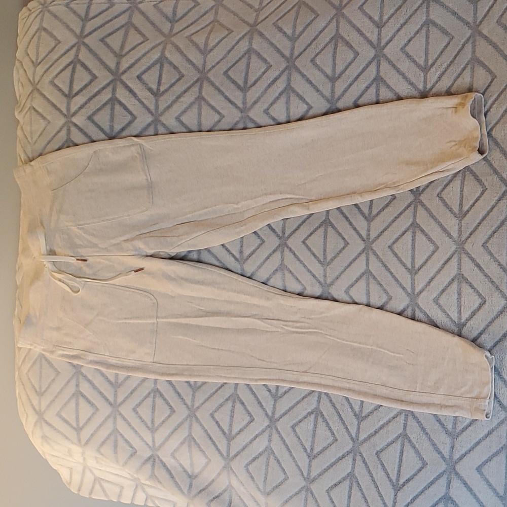 Calia sweatpants, leisure pants, light cream, pockets, drawstring, medium